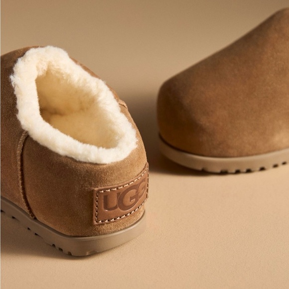 NWT UGG PUMPED SLIDES CHESTNUT BROWN SIZE 8 - Picture 3 of 16